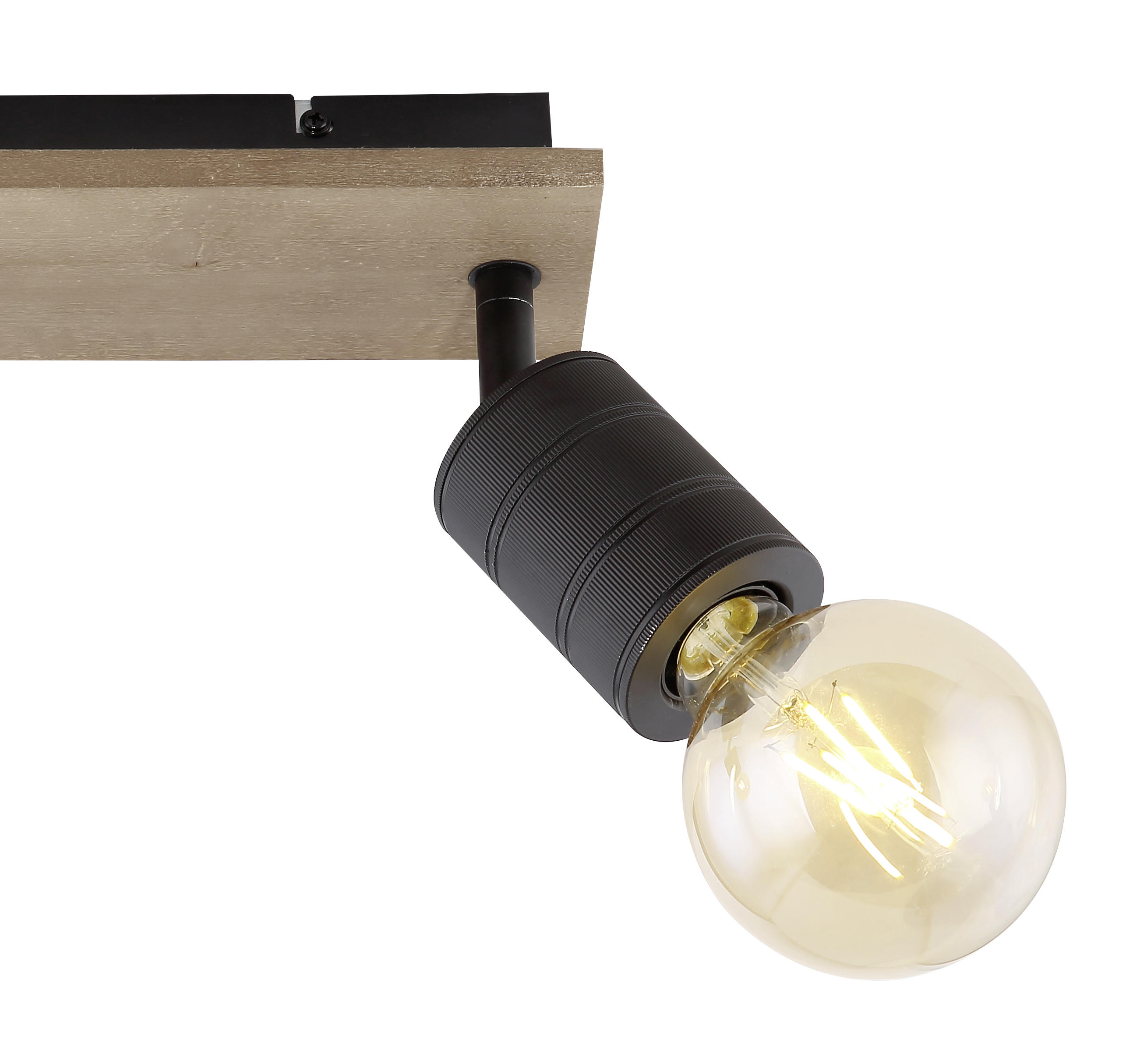 STRAHLER Josella 31/10/18 cm   - Dunkelbraun/Schwarz, Design, Holz/Metall (31/10/18cm) - Globo