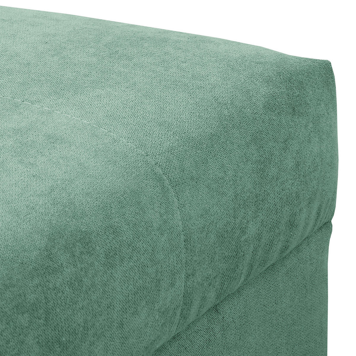 ECKSOFA inkl. Hocker Ariella in Mikrofaser Mintgrün  161/231 cm  - Naturfarben/Mintgrün, Design, Holz/Textil (161/231cm) - Livetastic