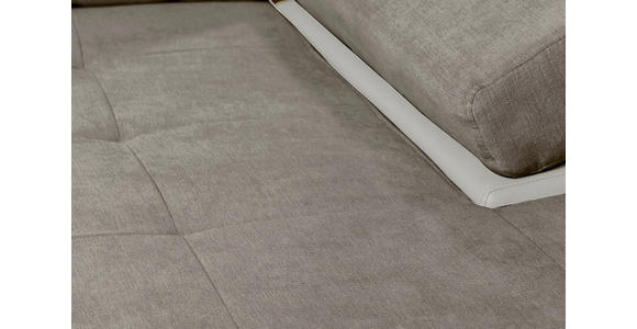 ECKSOFA in Flachgewebe Weiß, Beige  - Beige/Weiß, Design, Kunststoff/Textil (271/175cm) - Xora