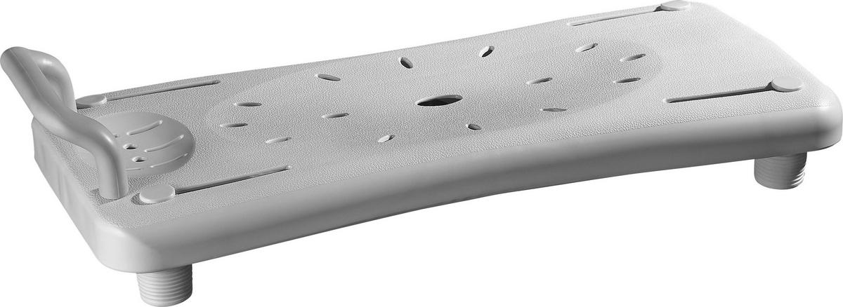 BADEWANNENEINSATZ  - Weiß, Basics, Kunststoff/Metall (41-60/12/30cm)
