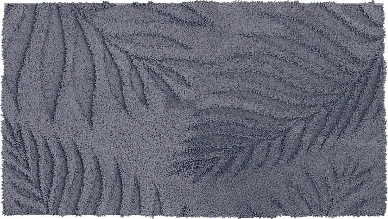 BADEMATTE Anthrazit 60/100 cm  - Anthrazit, Basics, Kunststoff/Textil (60/100cm) - Grund