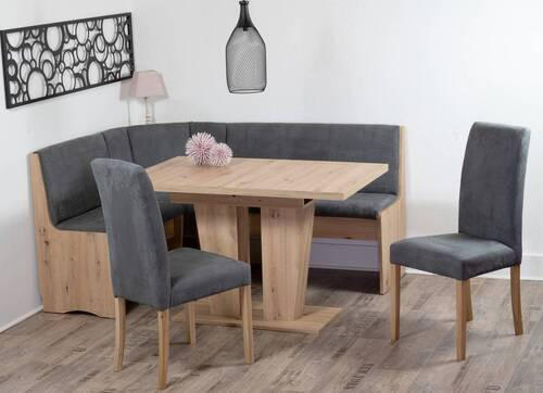 ESSTISCH Eiche Artisan rechteckig  ausziehbar  - Eiche Artisan, KONVENTIONELL, Holzwerkstoff (120/80/76cm) - MID.YOU