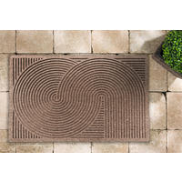 FUßMATTE 45/75 cm Graphic Deluxe  - Sandfarben, Design, Kunststoff/Textil (45/75cm)