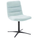 STUHL - Schwarz/Hellblau, Design, Textil/Metall (52/88/66cm) - Dieter Knoll