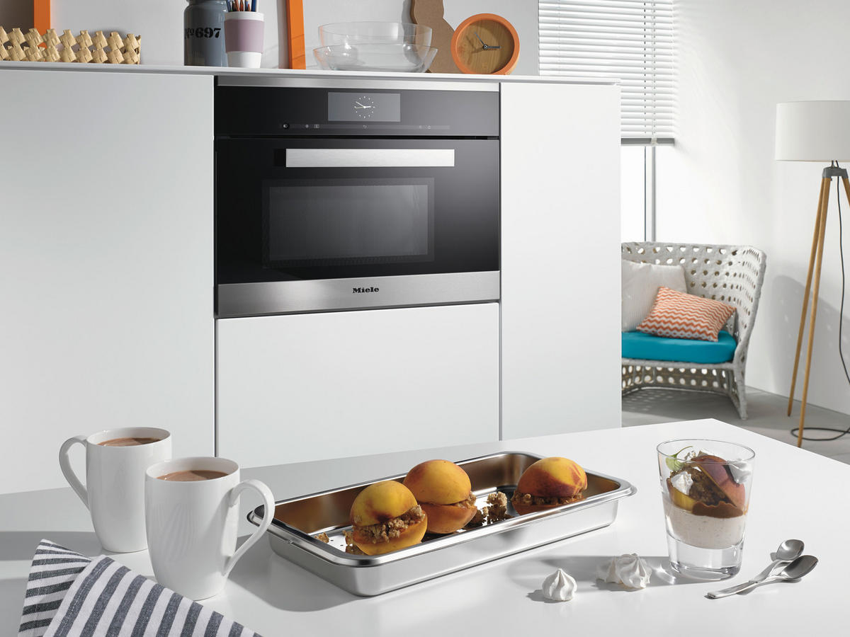 EINBAUBACKOFEN H 7364 BP  - Edelstahlfarben, Basics, Glas/Metall (59,5/59,6/56,9cm) - Miele