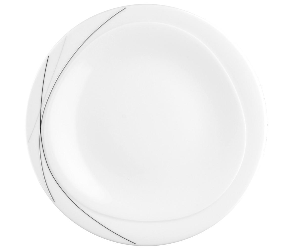 PLYTKÝ TANIER, keramika, 28 cm - biela, Basics, keramika (28cm) - Seltmann Weiden