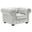 CHESTERFIELD-SESSEL - Wengefarben/Naturfarben, LIFESTYLE, Holz/Textil (115/76,5/96cm) - Landscape