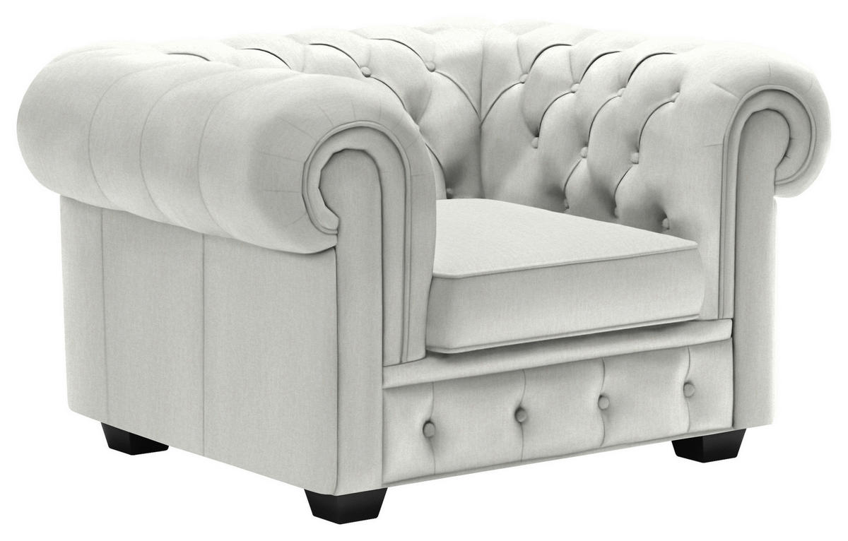 CHESTERFIELD-SESSEL - Wengefarben/Naturfarben, LIFESTYLE, Holz/Textil (115/76,5/96cm) - Landscape
