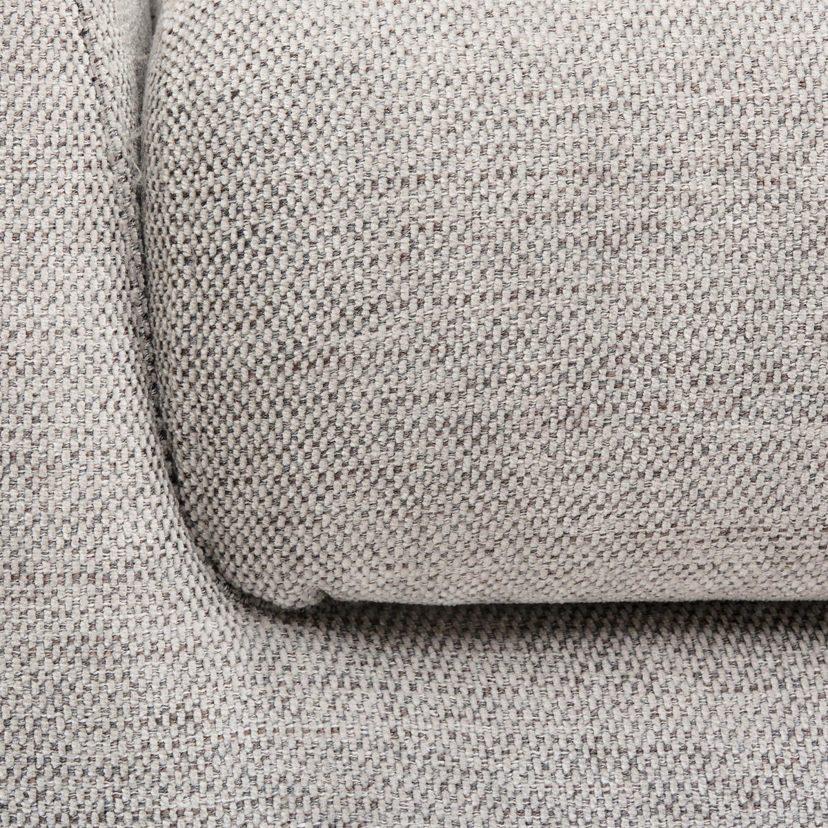 ECKSOFA in Webstoff Grau  - Schwarz/Grau, Design, Textil/Metall (314/211cm) - Stylife