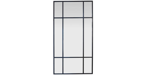 WANDSPIEGEL 90/180/3 cm in rechteckig - Schwarz, Trend, Glas/Holzwerkstoff (90/180/3cm) - Landscape