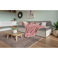 POLSTERBETT Matratze, Bettschubladen 90/200 cm  in Graphitfarben  - Graphitfarben, MODERN, Textil (90/200cm) - Livetastic