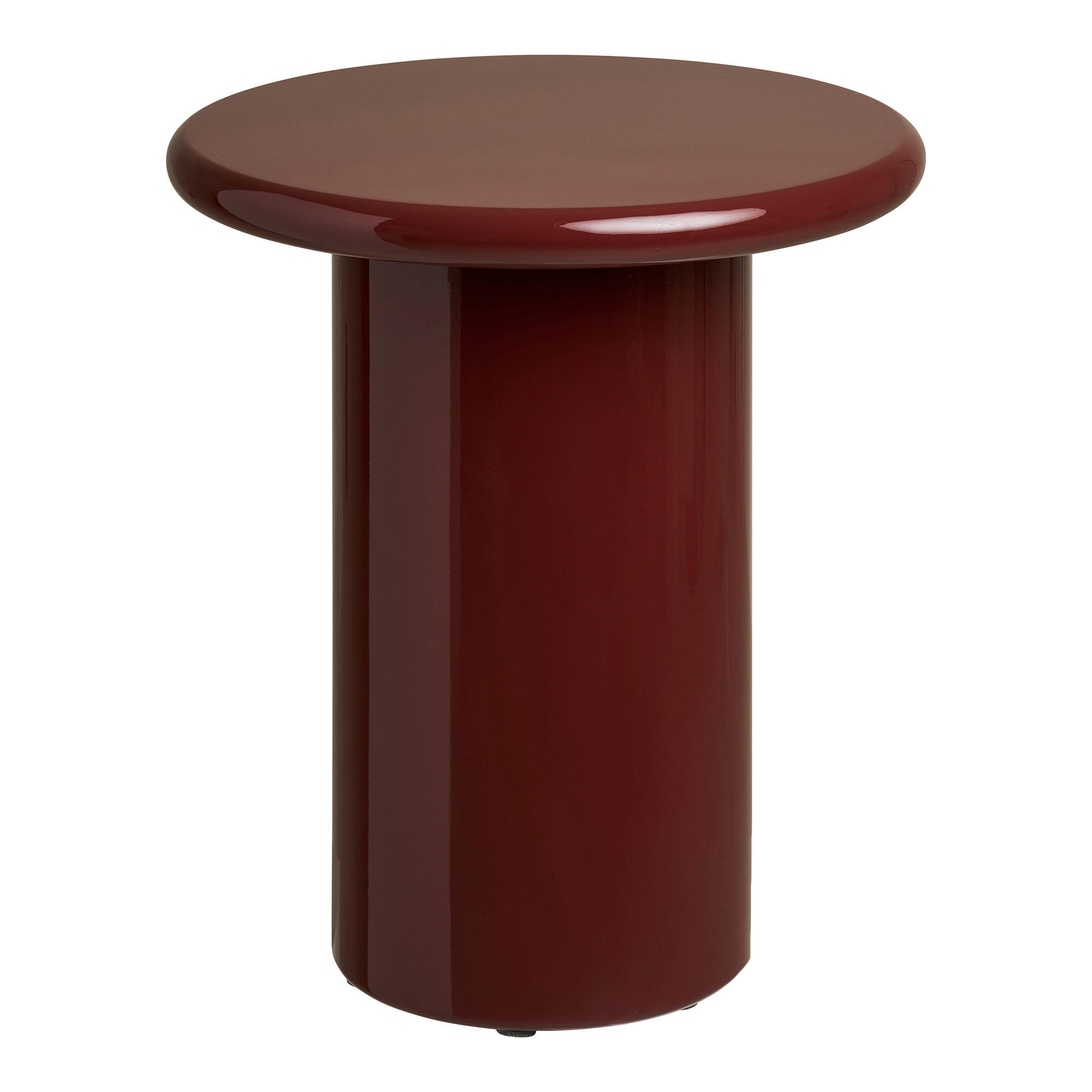 BEISTELLTISCH 45/45/50 cm Otago Bordeaux rund  - Bordeaux, Design, Holzwerkstoff (45/45/50cm) - MID.YOU