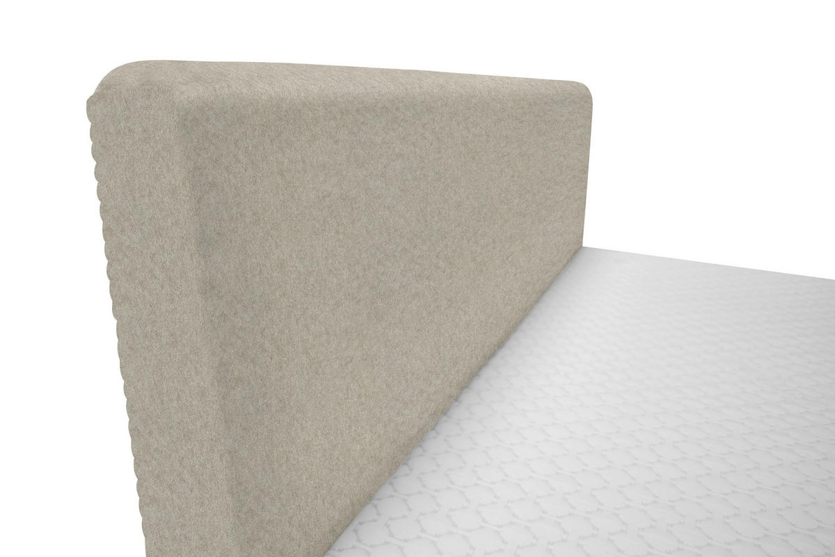BOXBETT 160/200 cm  in Ecru  - Ecru/Schwarz, Design, Holz/Holzwerkstoff (160/200cm) - Xora