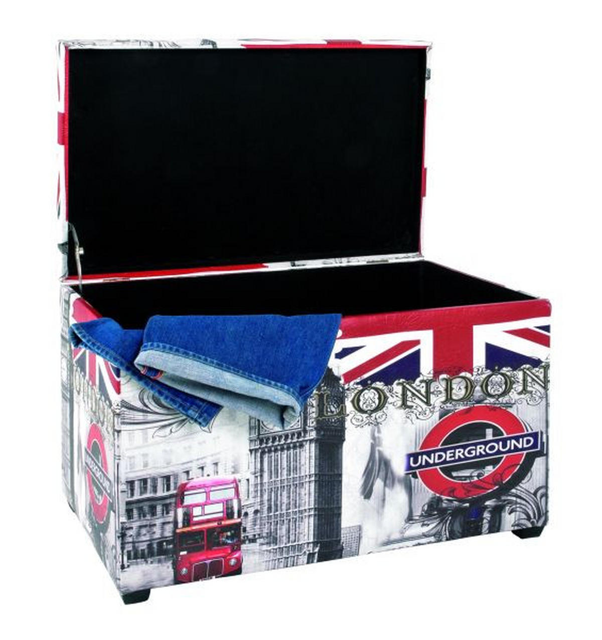 KOVČEG višebojna   - višebojna, Lajfstajl, drvo/plastika (65/42/40cm) - Boxxx