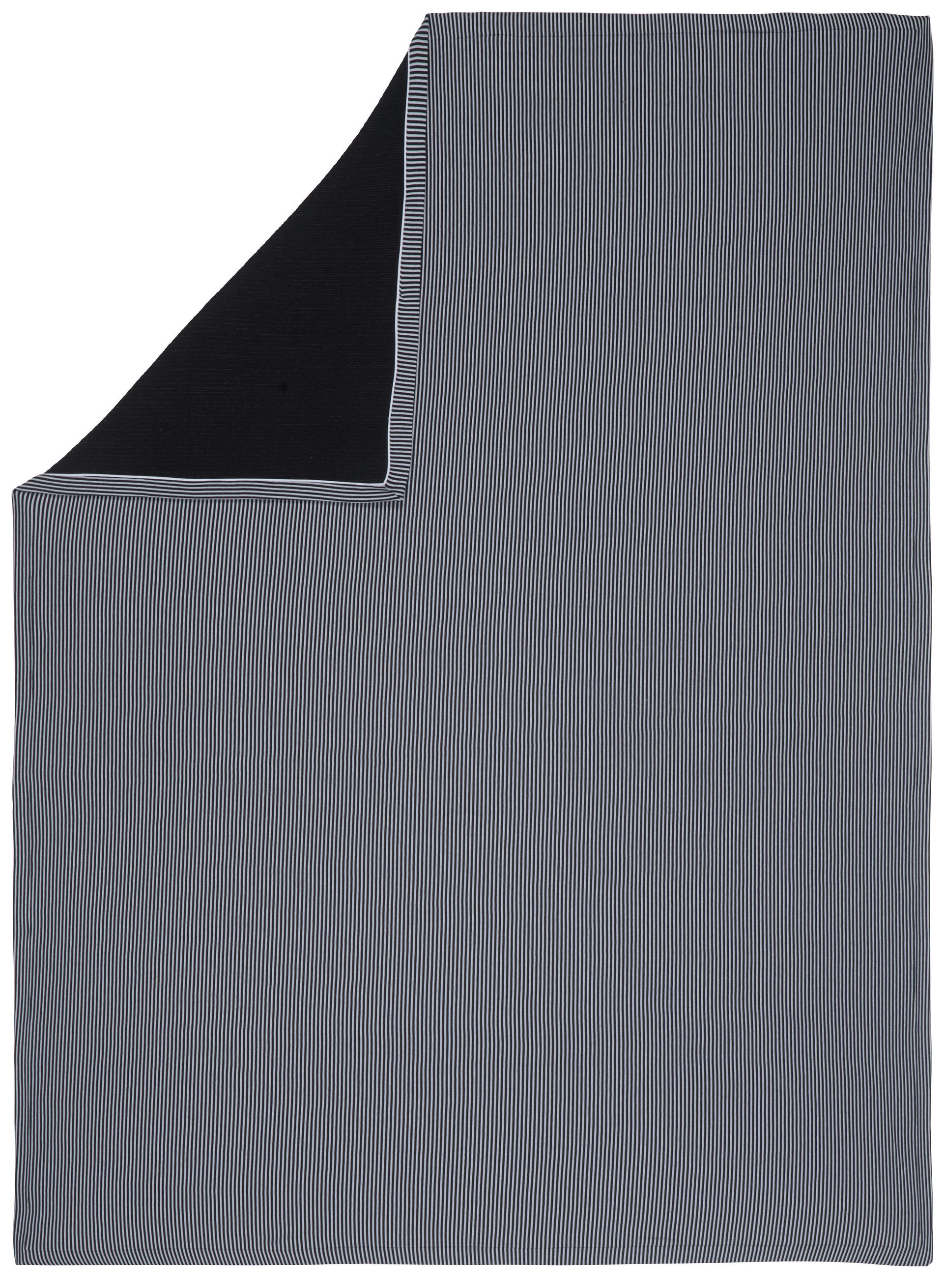 WOHNDECKE Luzzu 130/170 cm  - Schwarz/Weiß, Design, Textil (130/170cm) - Ambiente