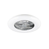 DECKENVENTILATOR VISBY 58/19 cm   - Chromfarben/Weiß, KONVENTIONELL, Kunststoff (58/19cm)