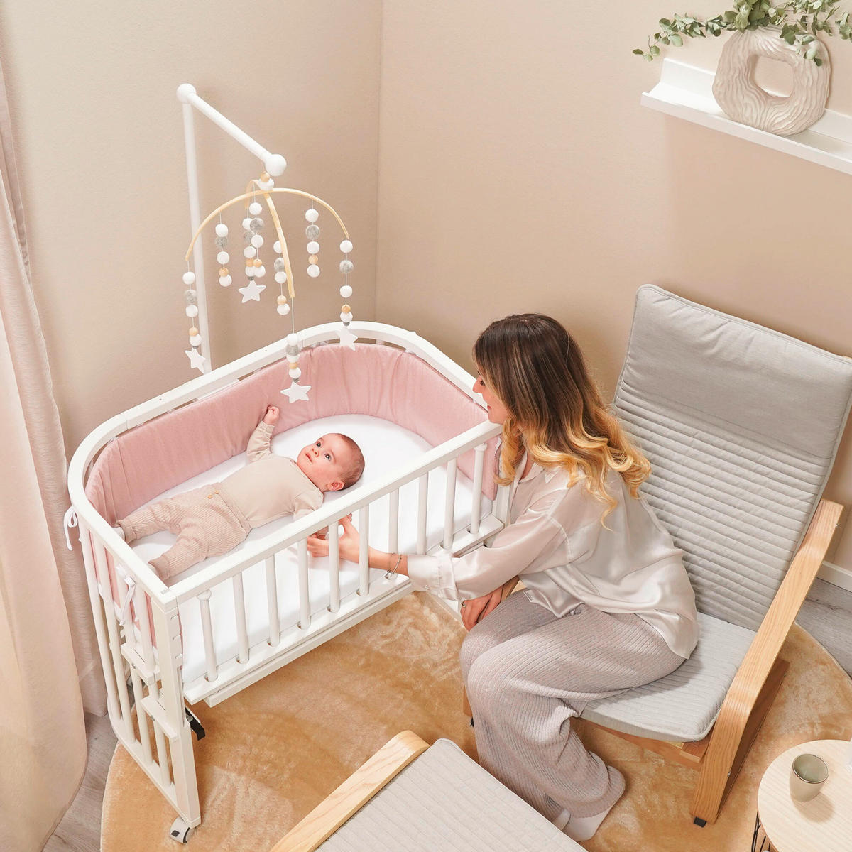 MOBILE  - Beige, Basics, Holz (77/37/11,5cm) - Babybay