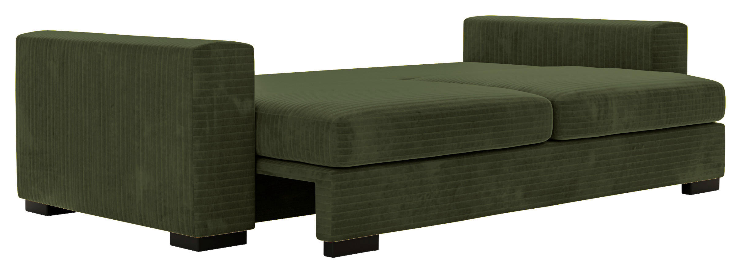 Thumbnail - Carryhome Schlafsofa, Olivgrün, Textil, 3-Sitzer, Füllung: Schaumstoff, 235x80x120 cm, Liegefunktion, Schlafen auf Sitzh...