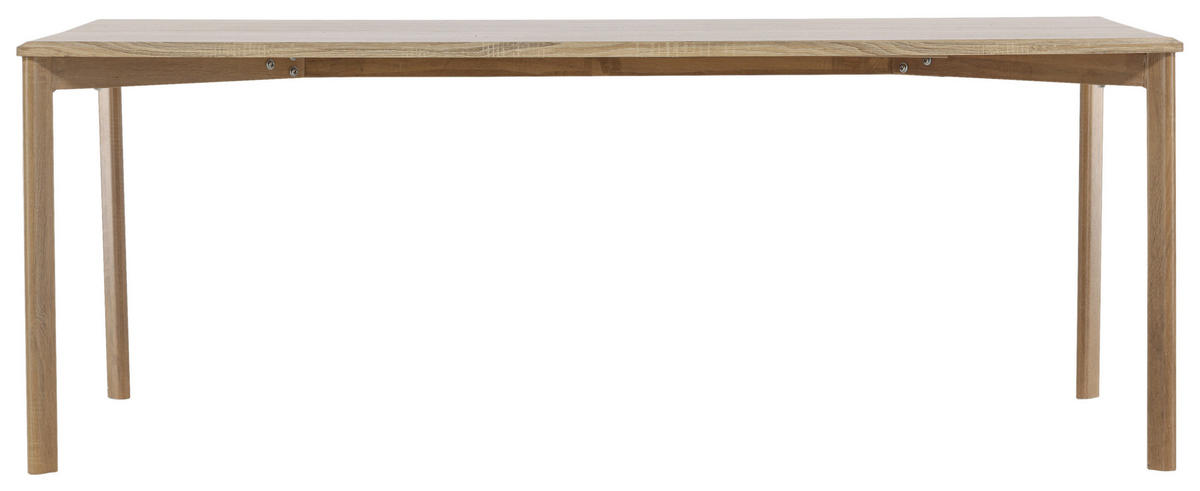 ESSTISCH furniert rechteckig Beige  - Beige, Design, Holzwerkstoff/Metall (200/90/75cm) - Livetastic
