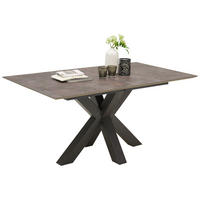 ESSTISCH in Holzwerkstoff 160-210/90/78 cm  - Schwarz/Grau, KONVENTIONELL, Holzwerkstoff (160-210/90/78cm) - Hom`in