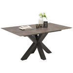 ESSTISCH in Holzwerkstoff 160-210/90/78 cm  - Schwarz/Grau, KONVENTIONELL, Holzwerkstoff (160-210/90/78cm) - Hom`in