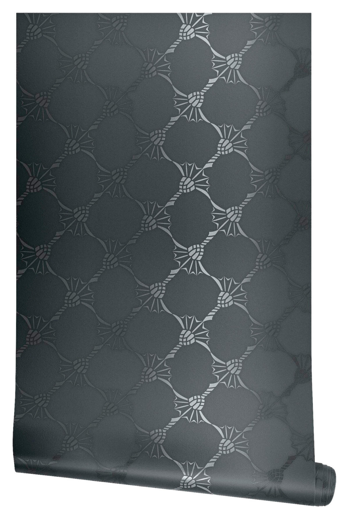 VLIESTAPETE 10.05 m J! CORNFLOWER  - Dunkelgrau, Design, Textil (53/1005cm) - Joop!