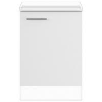 KÜCHENUNTERSCHRANK IP 1200 60/87,8/57,6 cm Weiß  - Edelstahlfarben/Weiß, Basics, Holzwerkstoff/Metall (60/87,8/57,6cm) - Impuls
