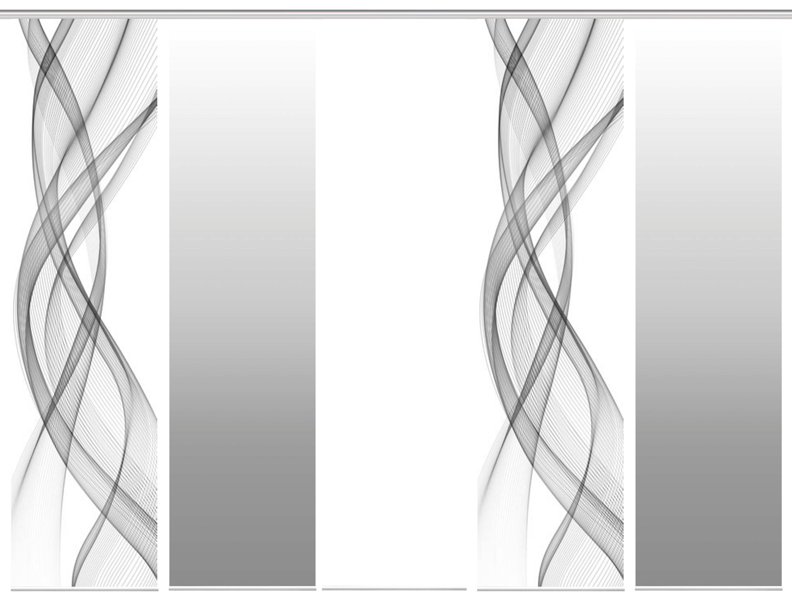 FLÄCHENVORHANG FERROLA, 5-TLG.  5 Stück  blickdicht   60/245 cm  - Grau, Basics, Textil (60/245cm)
