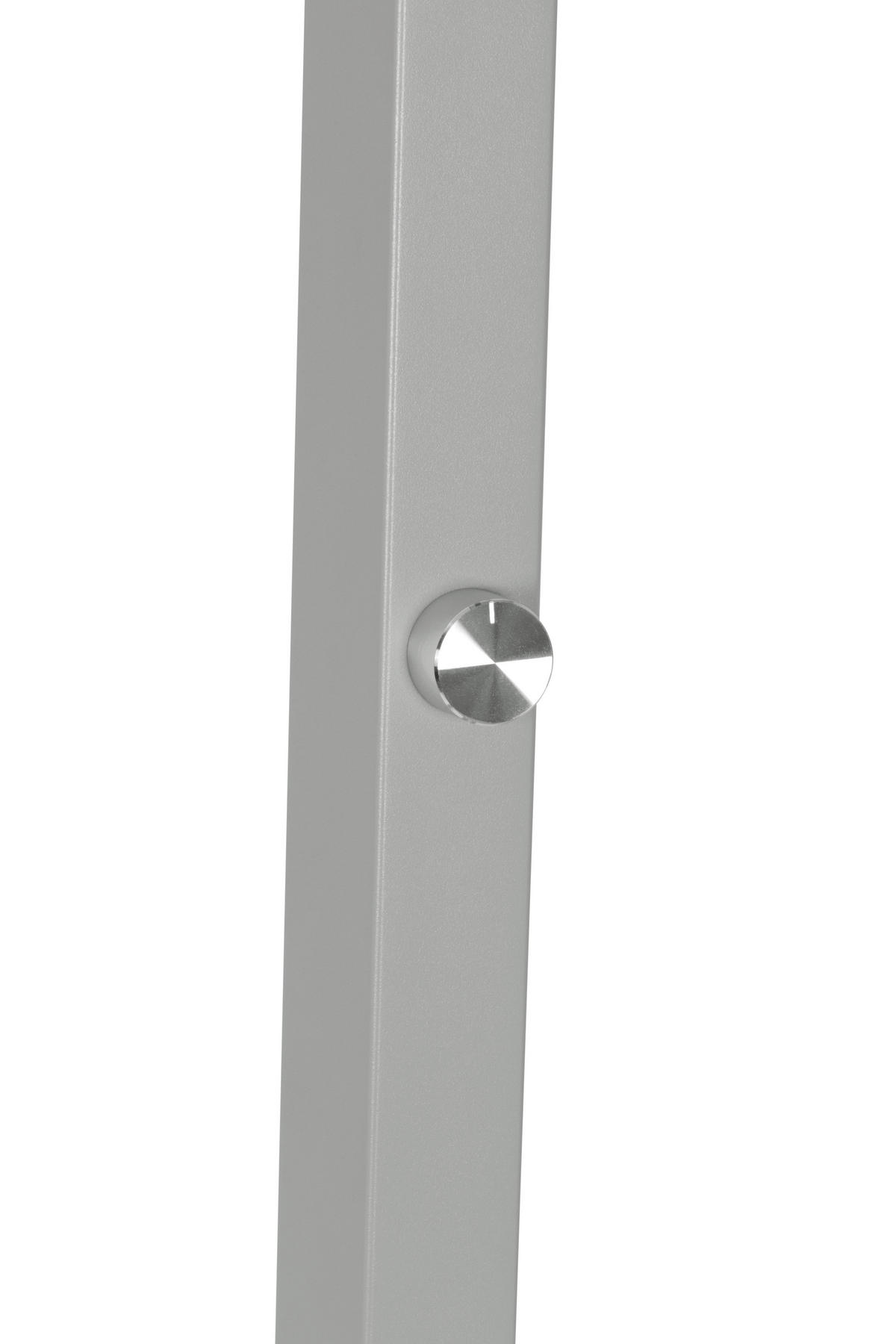LED-STEHLEUCHTE 61/28/195 cm    - Klar/Chromfarben, KONVENTIONELL, Kunststoff/Metall (61/28/195cm) - Novel