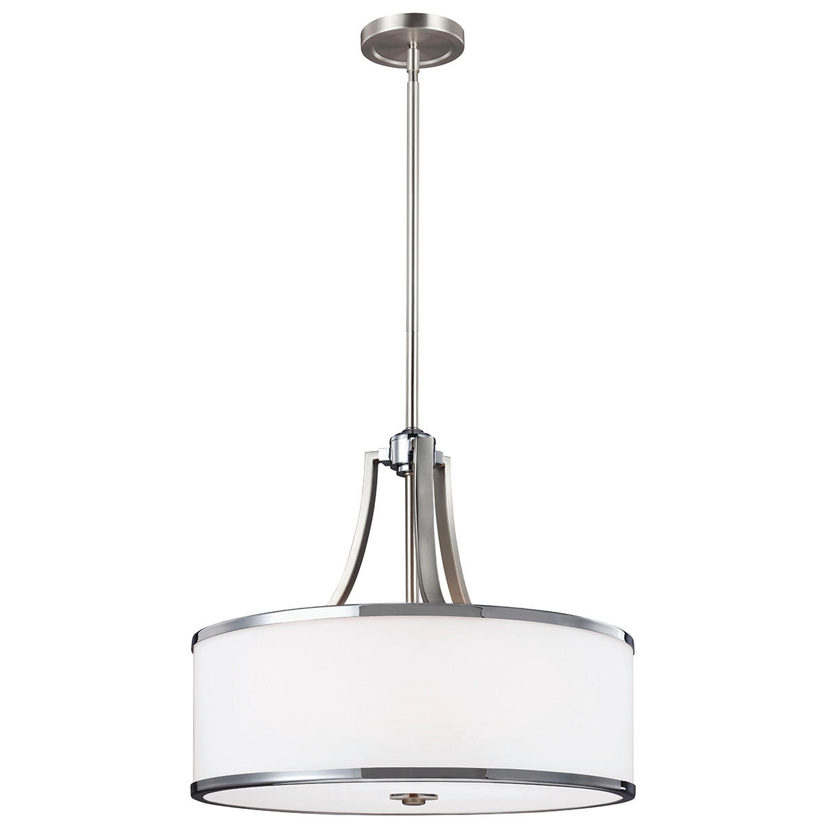 VISEČA SVETILKA  Elstead Prospect      46.8 /51.4 cm      E27 - barve kroma/barve niklja, Konvencionalno, kovina/steklo (46.8 /51.4cm) - Elstead Lighting