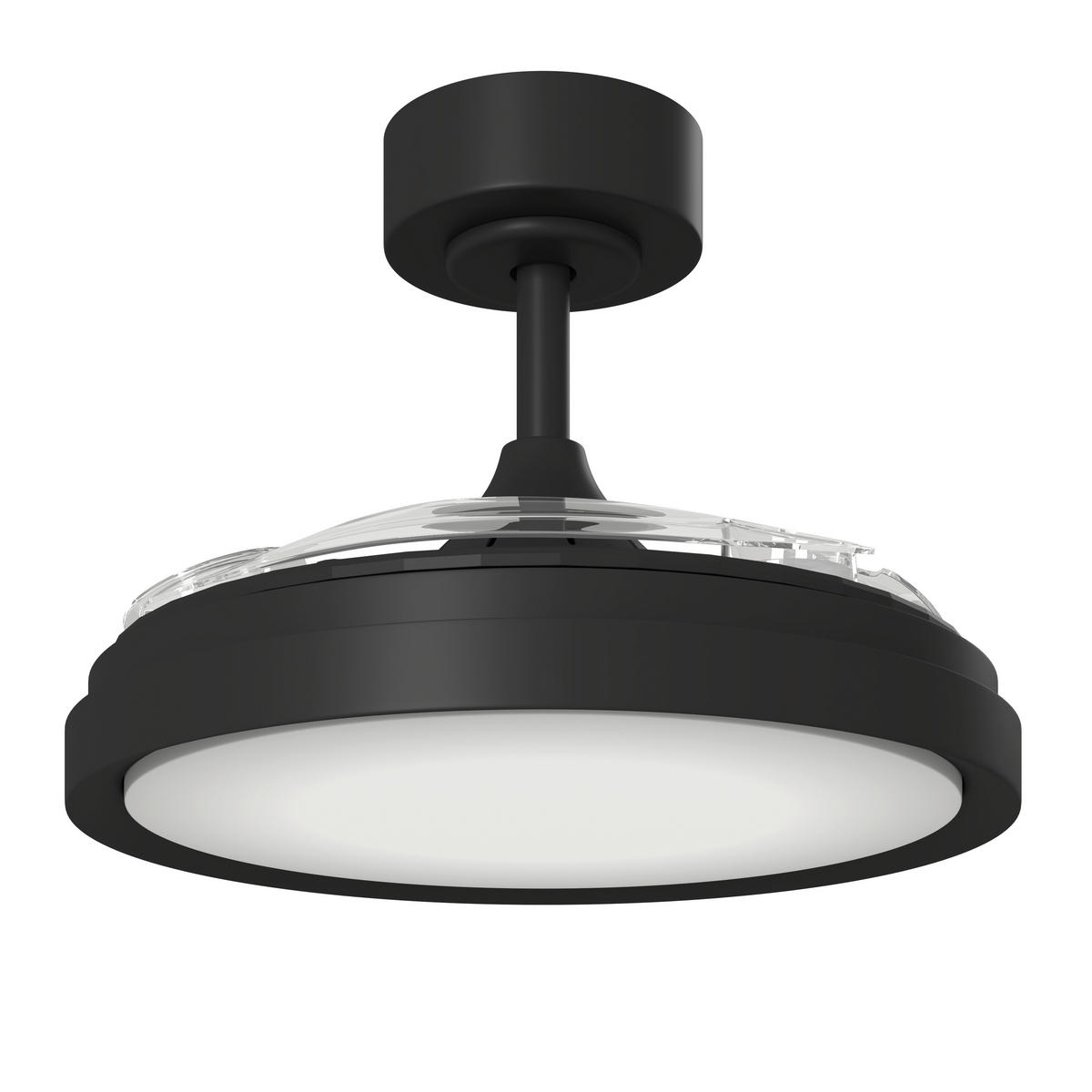 DECKENVENTILATOR - Transparent/Schwarz, Basics, Kunststoff/Metall (91/32,1cm) - Mican