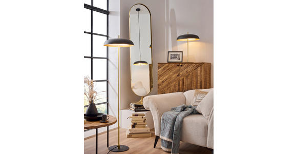 HÄNGELEUCHTE 38/150 cm - Goldfarben/Schwarz, KONVENTIONELL, Metall (38/150cm) - Novel