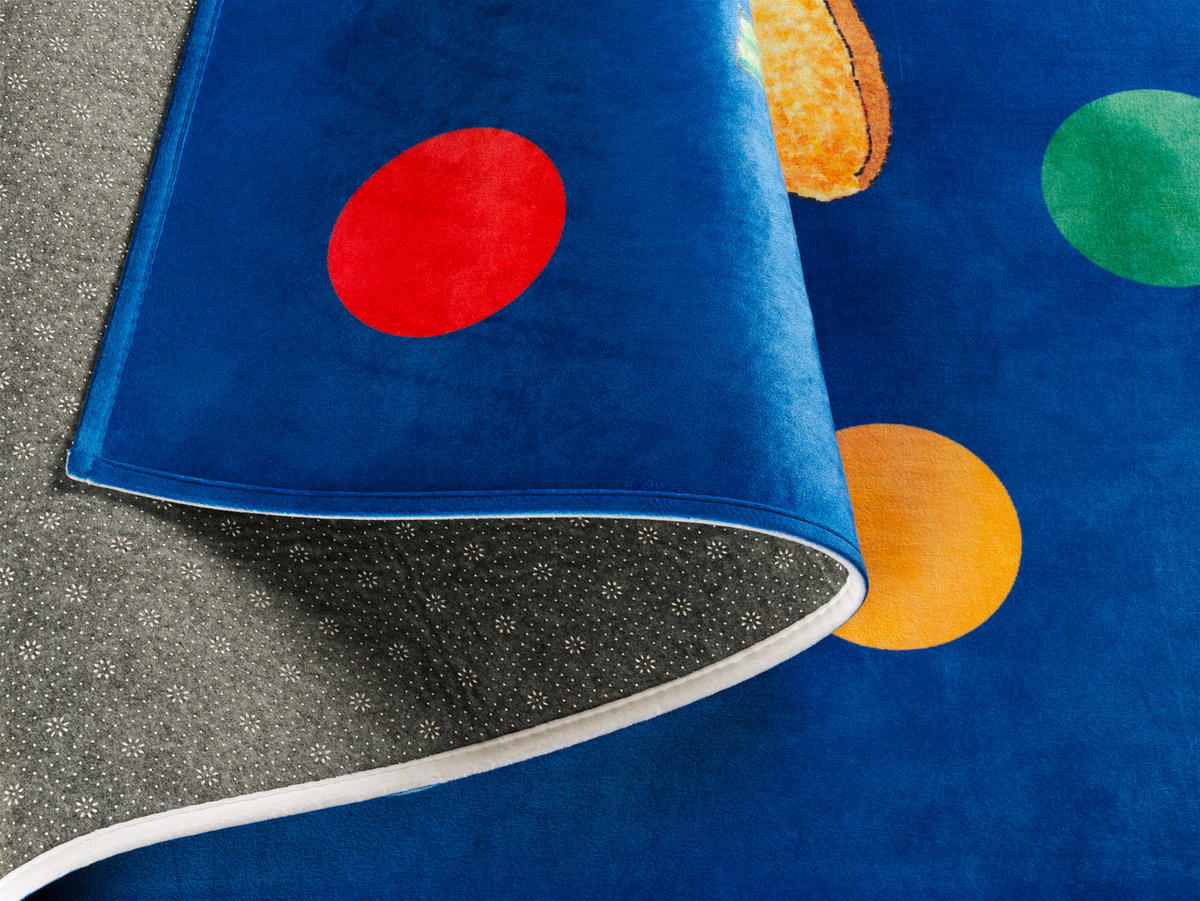 KINDERTEPPICH 100/160 cm Felix der Hase  - Dunkelblau, Trend, Kunststoff/Textil (100/160cm)