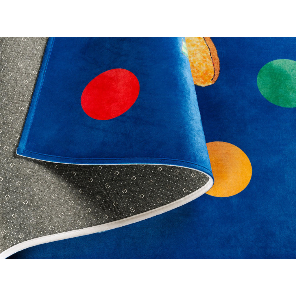 Thumbnail - Xxxl Kinderteppich Felix der Hase, Dunkelblau, Textil, Hase, rechteckig, 100x160 cm, Oeko-Tex® Standard 100, rutschfest,...