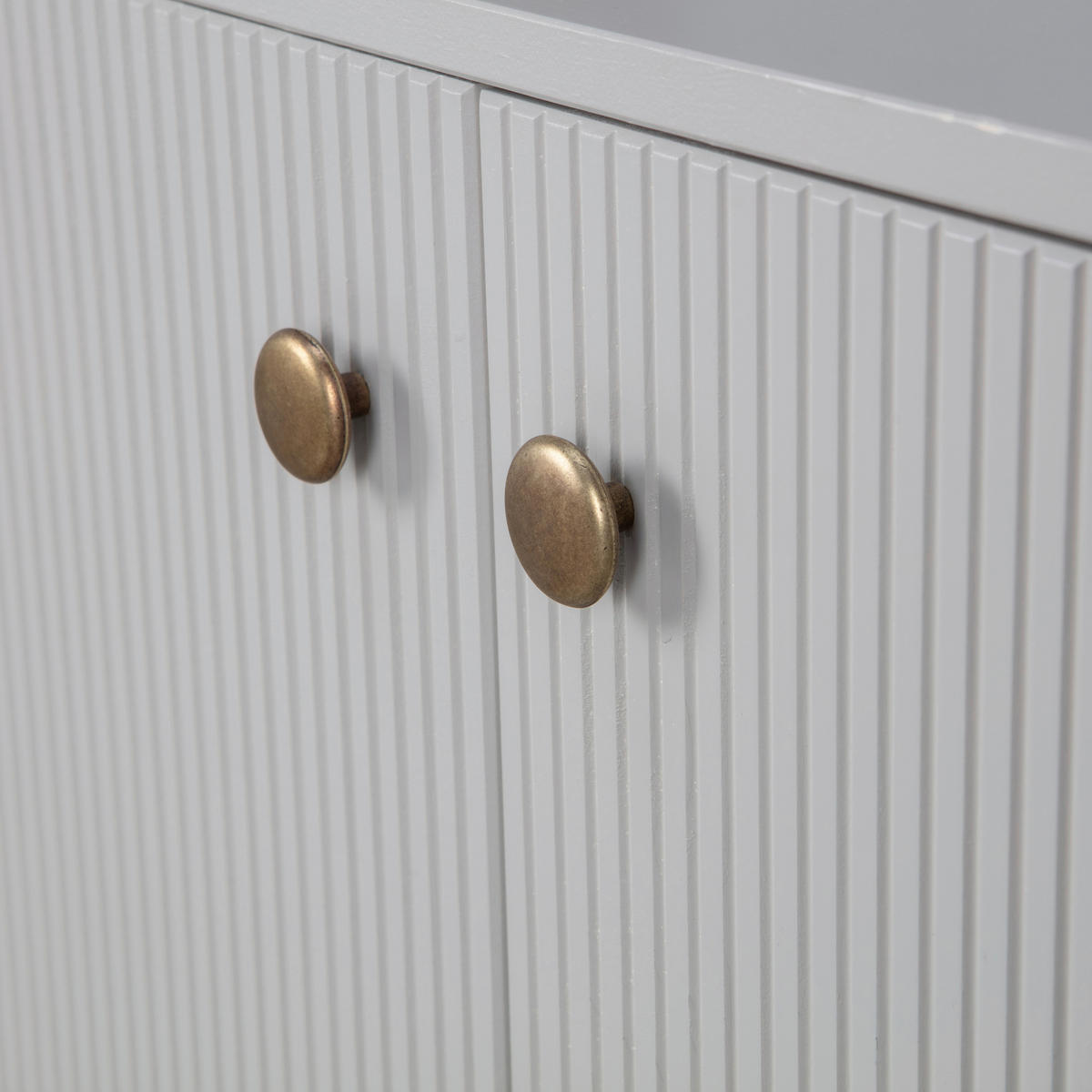 LOWBOARD Madu 160/56/46 cm  stehend  - Goldfarben/Hellgrau, Design, Holz/Metall (160/56/46cm) - Livetastic