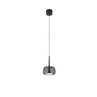 LED-PENDELLEUCHTE Flute 14/200 cm   - Schwarz, KONVENTIONELL, Metall (14/200cm) - Helestra