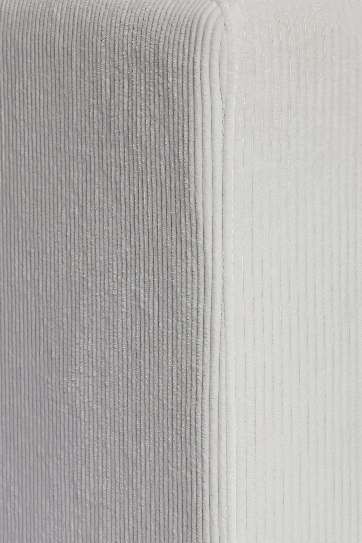 ECKSOFA Dunkelgrau Cord  - Dunkelgrau/Schwarz, Design, Kunststoff/Textil (198/135cm) - P & B