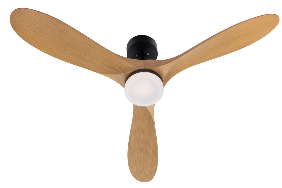 VENTILATOR STROPNI  crna   boje oraha   - boje oraha/crna, Basics, metal/plastika (132/35cm) - Mican