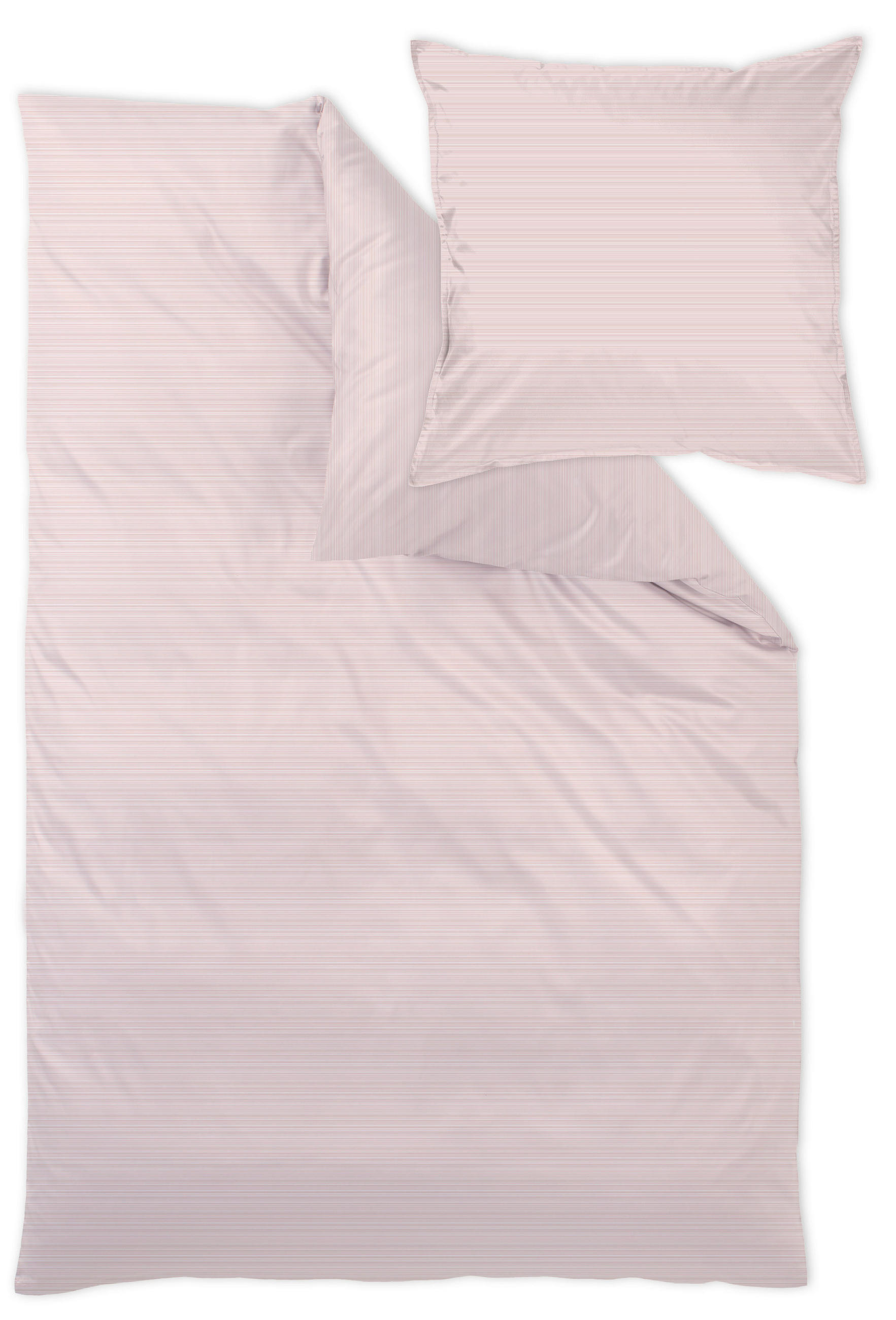 POSTELJINA Bente 140/200 cm damast svetloružičasta  - svetloružičasta, Konvencionalno, tekstil (140/200cm) - Curt Bauer