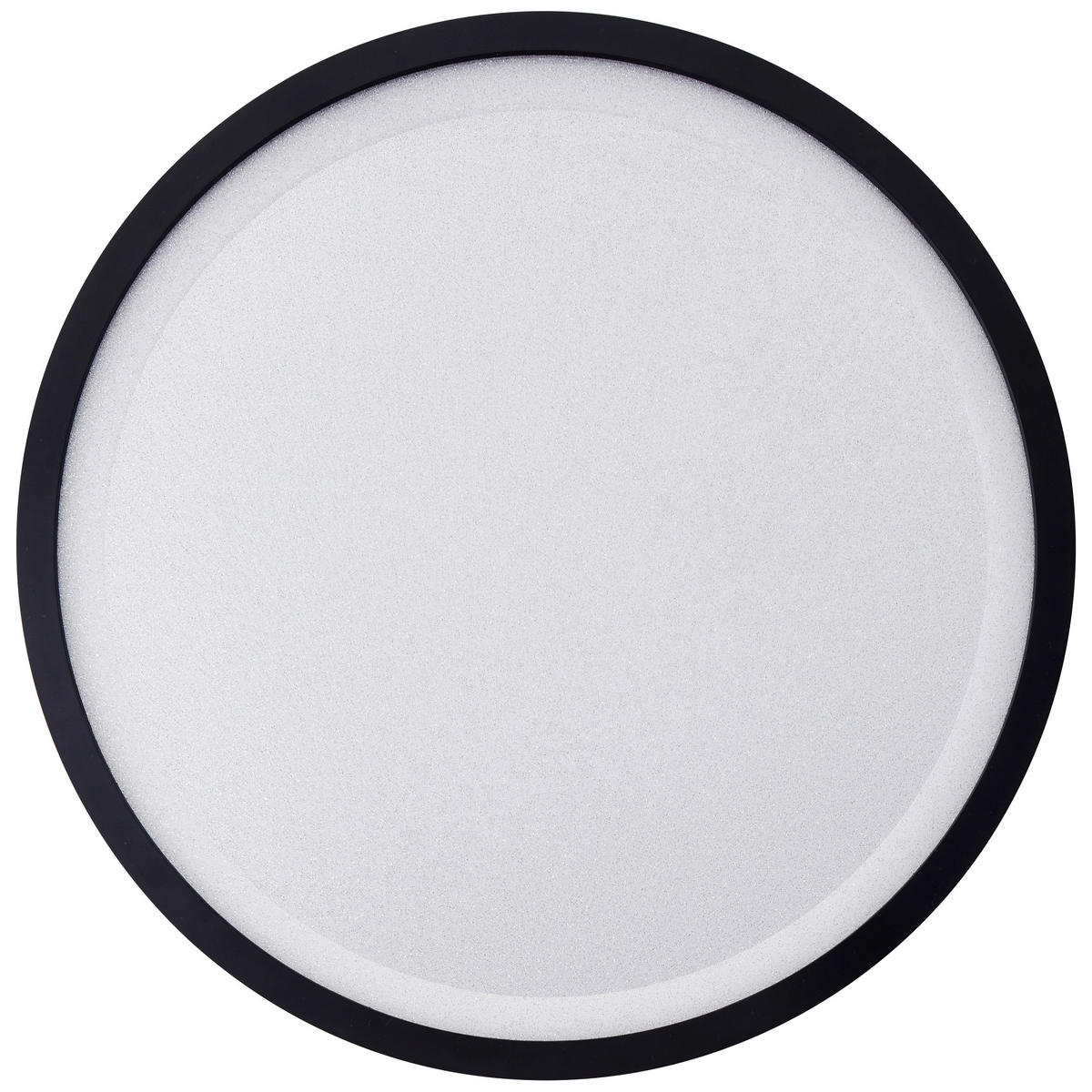 LED PLAFONJERA - bela/crna, Dizajnerski, plastika (50/3cm)