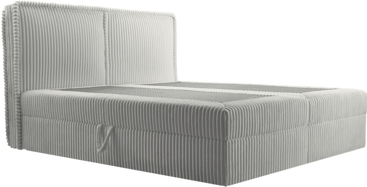 BOXBETT 180/200 cm  in Grau  - Schwarz/Grau, MODERN, Holz/Kunststoff (180/200cm) - MID.YOU