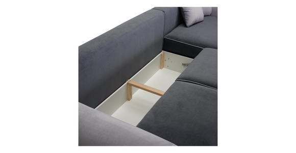 WOHNLANDSCHAFT in Textil Braun - Braun, ROMANTIK / LANDHAUS, Kunststoff/Textil (310/193cm) - Hom`in