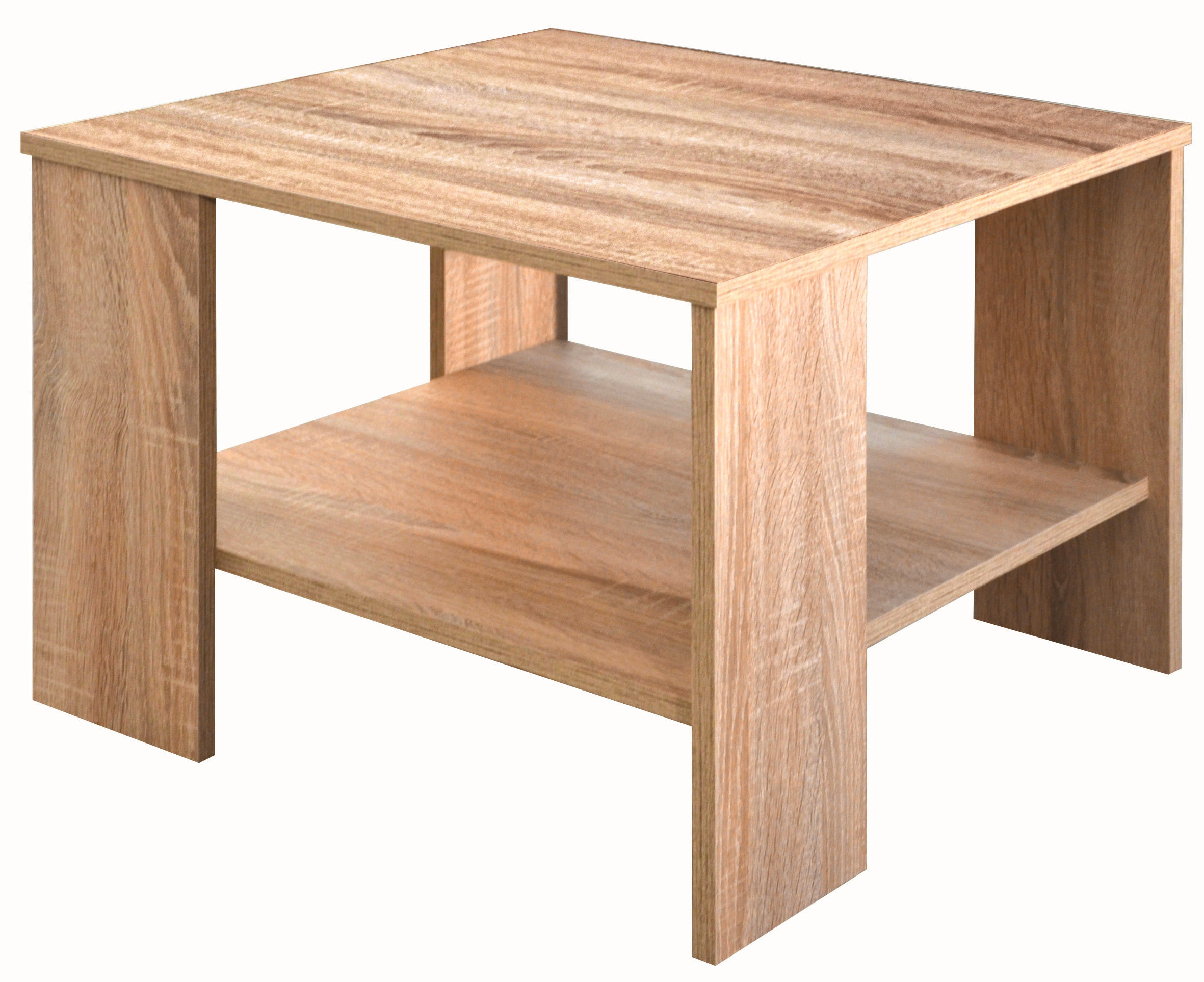 KLUB STOČIĆ 90/55/42 cm  boja hrasta  - boja hrasta, Osnovno, pločasti materijal (90/55/42cm) - Carryhome