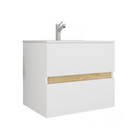 BADEZIMMER 2-teilig  in  - Honigeiche/Weiß, Trend, Keramik/Holzwerkstoff (61/51/47cm) - MID.YOU