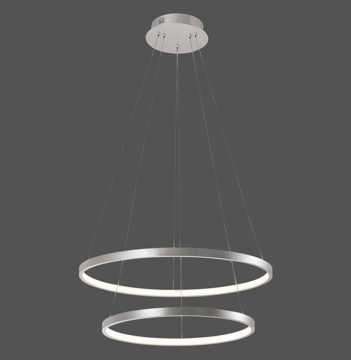 VISEČA LED-SVETILKA  Helike 41 W/5330 lm/3000 K/230 V/ - srebrne barve, Trend, kovina/umetna masa (50/50/120cm)