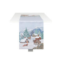 ÚZKY OBRUS, 40/140 cm, viacfarebná - viacfarebná, textil (40/140cm) - X-Mas
