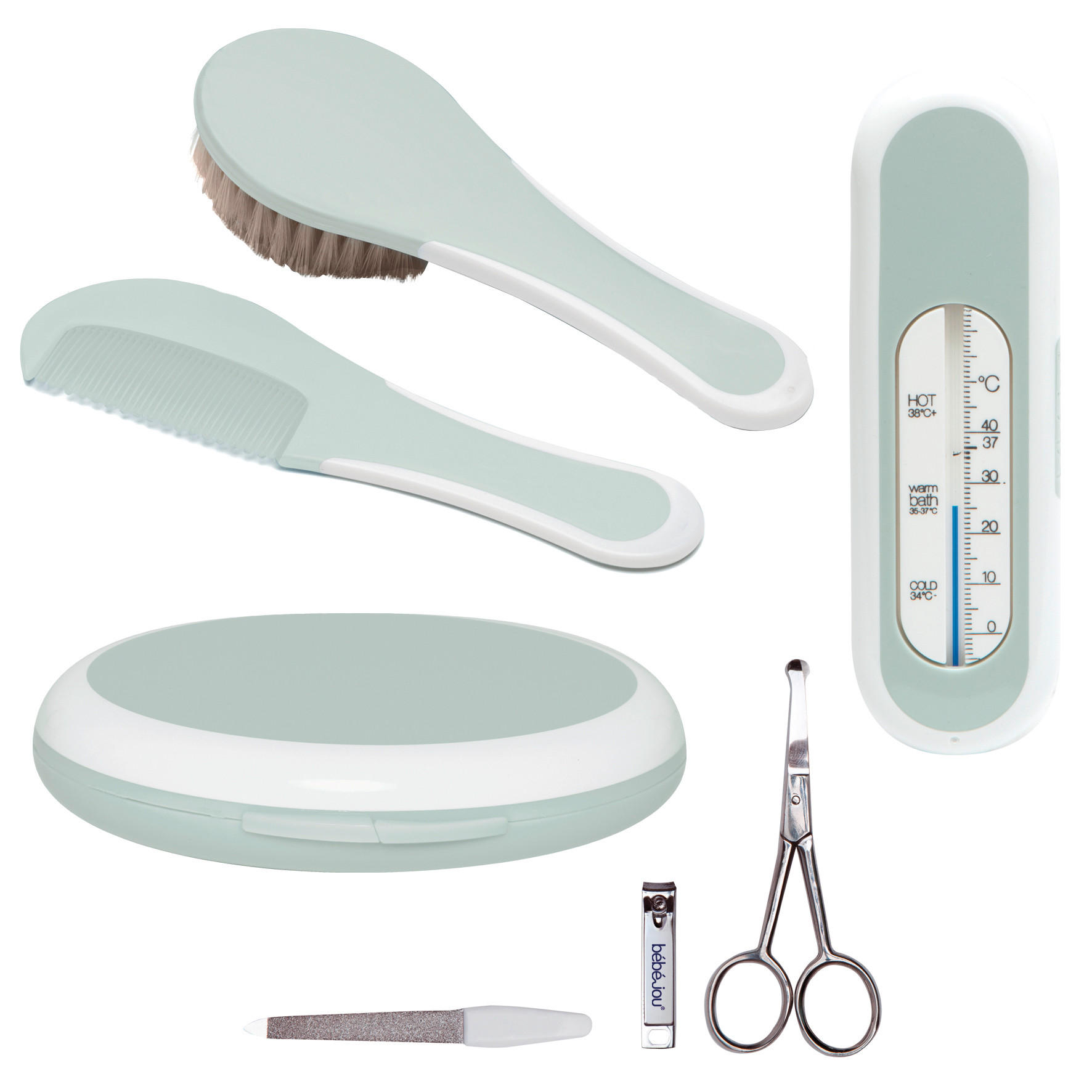 BABYGESCHENKSET - Grün, Basics, Kunststoff (22.1/22.1/5cm) - Bebe Jou