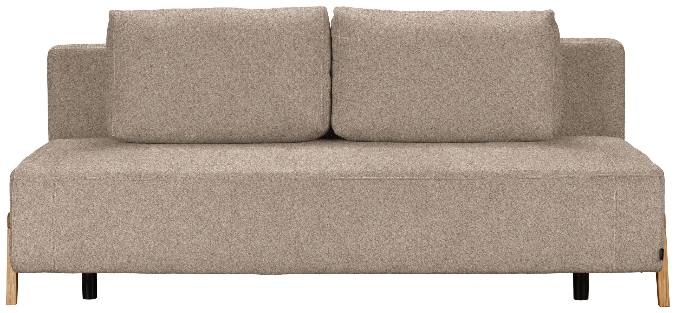 SCHLAFSOFA in Textil Beige - Beige/Naturfarben, Design, Holz/Textil (211/88/102cm) - Niels Andersson