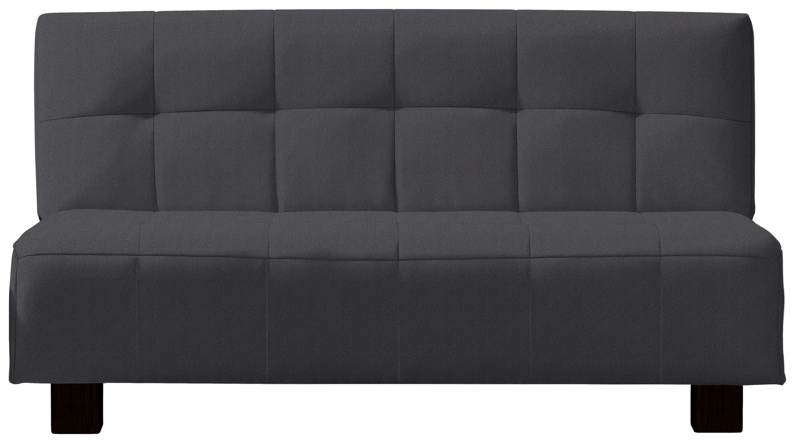 SCHLAFSOFA Grau  - Schwarz/Grau, Design, Textil/Metall (165/92/102cm) - Novel
