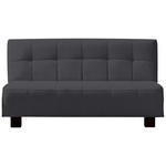 SCHLAFSOFA Grau  - Schwarz/Grau, Design, Textil/Metall (165/92/102cm) - Novel